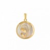 Virgin Girl Of Gold Pendant 18K and Mother-of-Pearl Communion