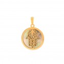 Hand of Fatima pendant in Gold and Nacacar