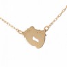 Baby feet necklace in 18k gold