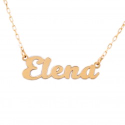 Gold pendant with name