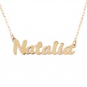 Custom name necklace in 18K Gold