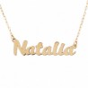 Gold necklace with name
