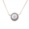 Pearl Natural Necklace in White Gold 18K
