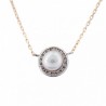 Natural Pearl necklace in White Gold 18K