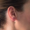Small gold cross Earrings