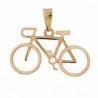 18K Gold Bike Pendant