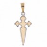 Croix Saint-Jacques Or Bicolore 18K