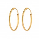 Gold Hoop Earrings 12mm