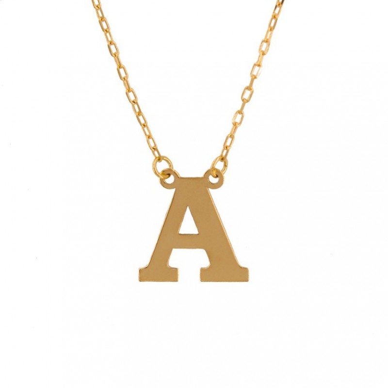 Collier ras du cou INITIALE Or 18k