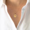 Virgin pendant with zirconia