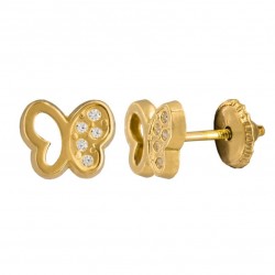 18k gold baby earrings