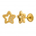 Star earrings with zirconia