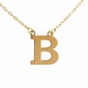 Nacklace with initial in gold