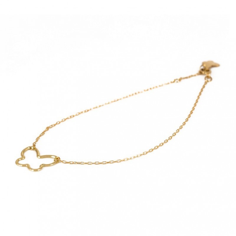 Gold butterfly bracelet