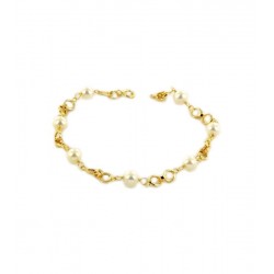 Bracelet Gold Pearls 18K