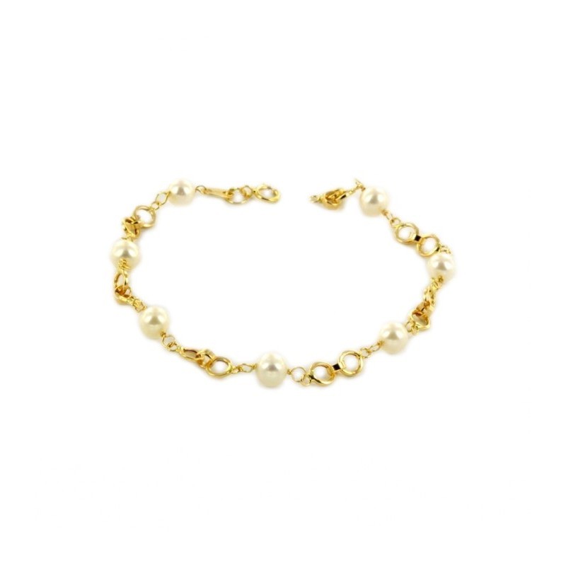Bracelet perles en or 18K