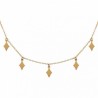18k gold diamond Charms necklace with adjustable chain
