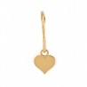 Heart hoops choose your charm in 18K gold