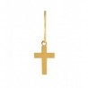 Cross earrings choose your Charm in 18K gold