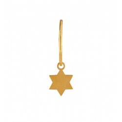 Star Hoops Choose Your Charm in Gold