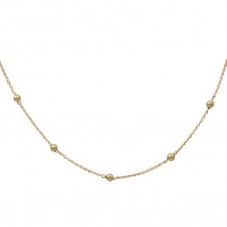 Gargantilla bolitas oro 18k