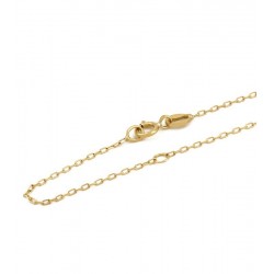 Necklace with five gold zirconia