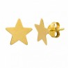 18k Gold Star Earrings