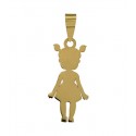 Children's pendant with ponytails 18k Gold