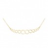 18k Gold Circles necklace