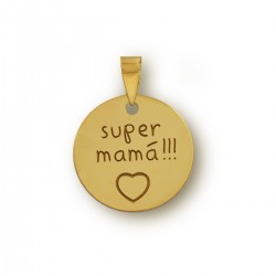 Customizable Super Mom Pendant