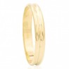 Yellow gold double wedding ring