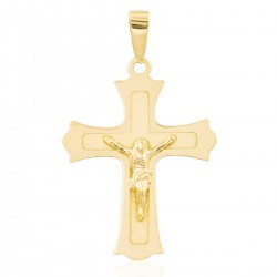 Colgante cruz de Trinidad oro 18K