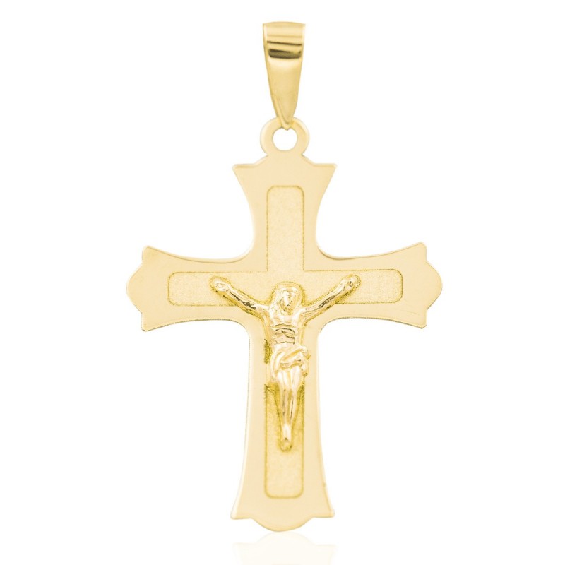 Colgante cruz de Trinidad Oro en 18k