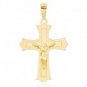 Trinity gold cross pendant