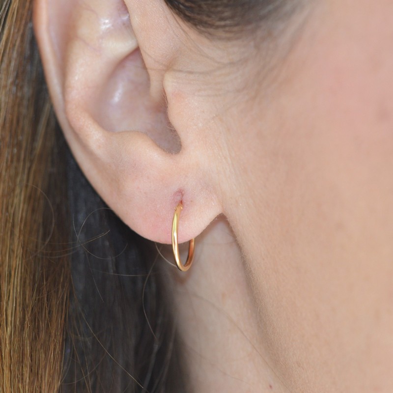 Bit Hoop earrings 12 mm