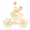 Pendentif homme cycliste or18kt
