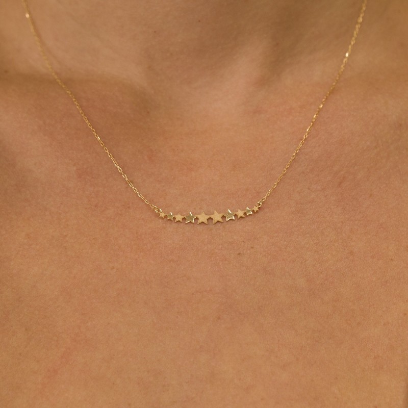 18k Gold Star necklace