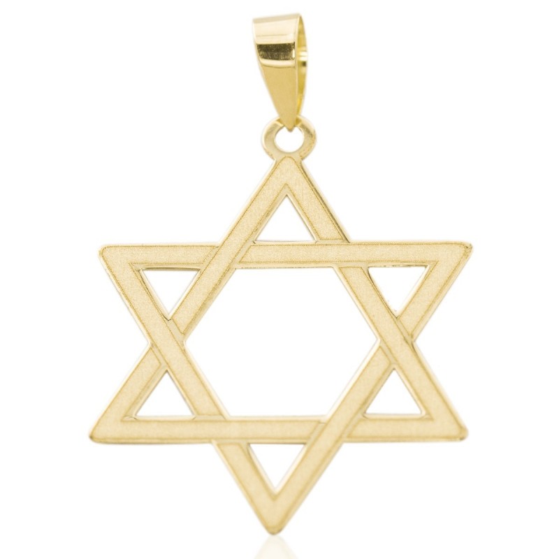 Gold Star of David pendant