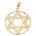 Star of David pendant over circle