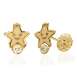 Gold Star earrings