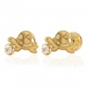 Gold Turtle earrings