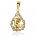 Virgin Communion gold pendant