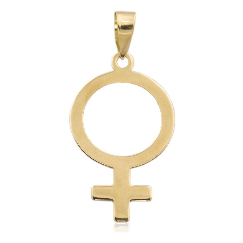 Colgante símbolo mujer oro