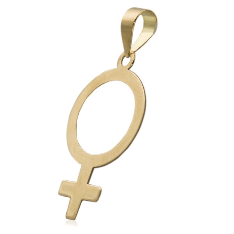 Colgante símbolo mujer oro