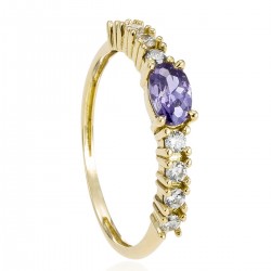 Solitaire stone ring