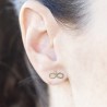 Boucles d'oreilles infini