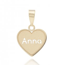 Personalized heart pendant
