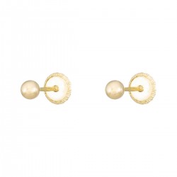18K gold ball earrings