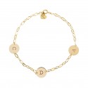 Bracelet with initials - 18k Gold