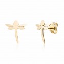 18k gold dragonfly earring